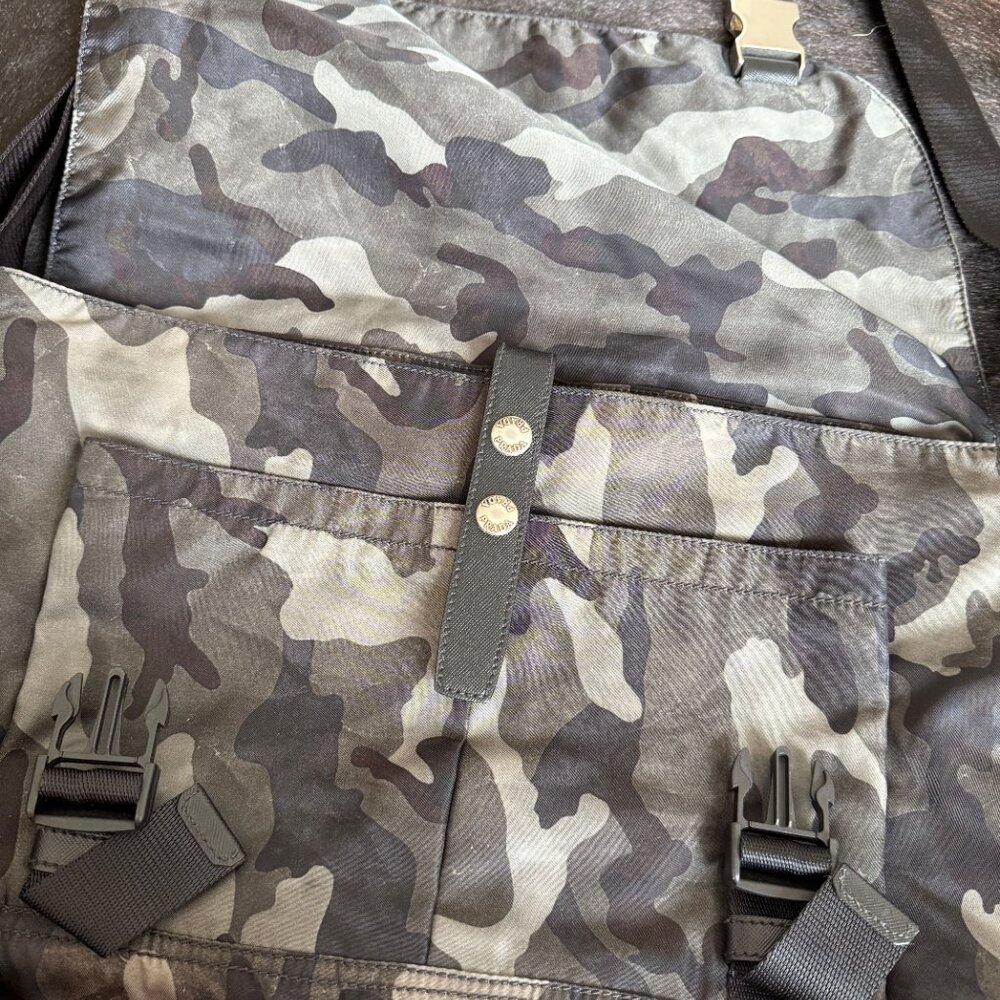 Prada Camouflage Tessuto Double Buckle Messenger Bag - Picture 3 of 12